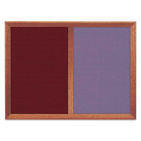 Enclosed Corkboard, 1 Door, 72"x36", 4" Fra